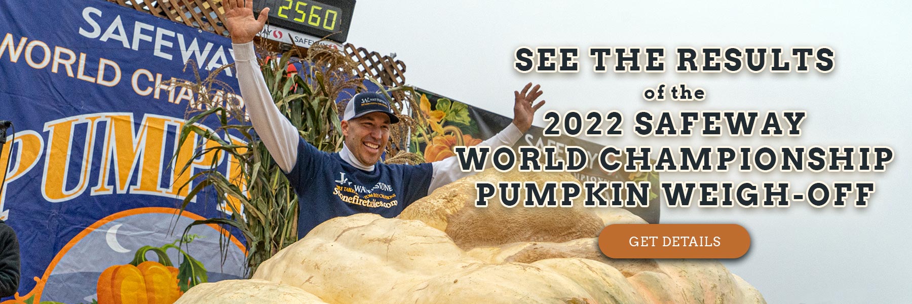 2022 Safeway World Championship Pumpkin Weigh-Off Winner