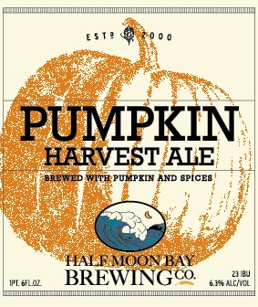 Pumpkin Harvest Ale craft beer from Half Moon Bay Brewing Company